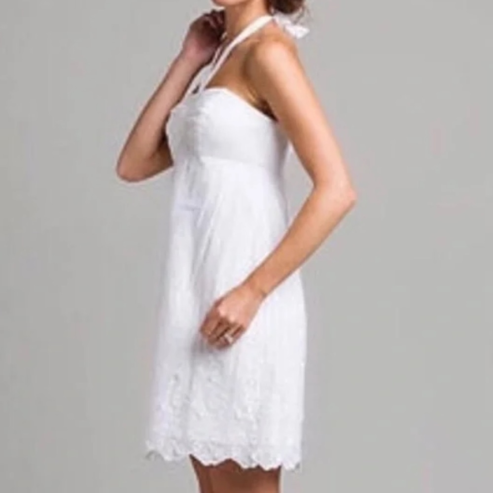 NWT Lilly Pulitzer White Betsey Embroidered Dress Size 14